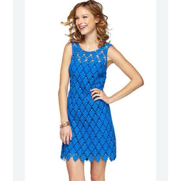 Lilly Pulitzer Shiloh scallop lace sea shell dress